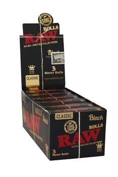 Рулон RAW Black Classic Rolls King Size 3m - Самокрутки - Бумага RAW - Магазин бонгов бонгшоп.рф